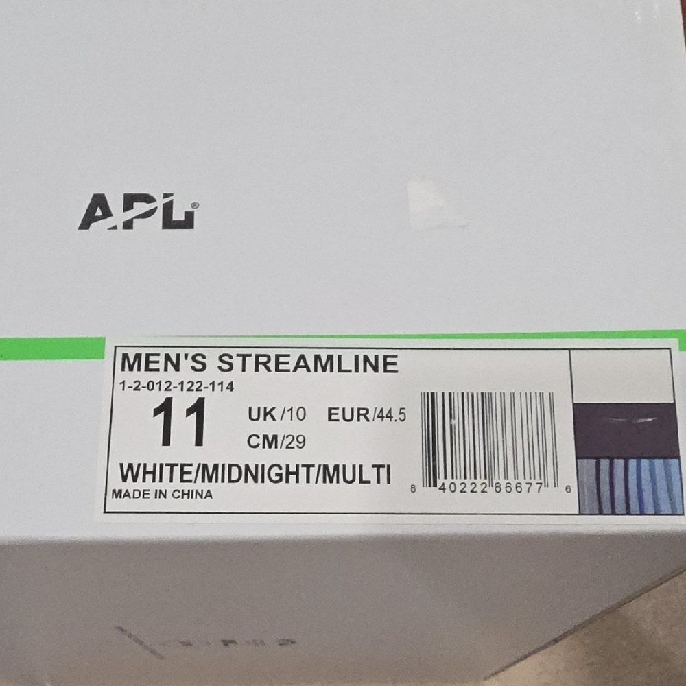 APL Mens Streamline White Sneakers.Mens Size 11. Womens 12.5 - Picture 7 of 9